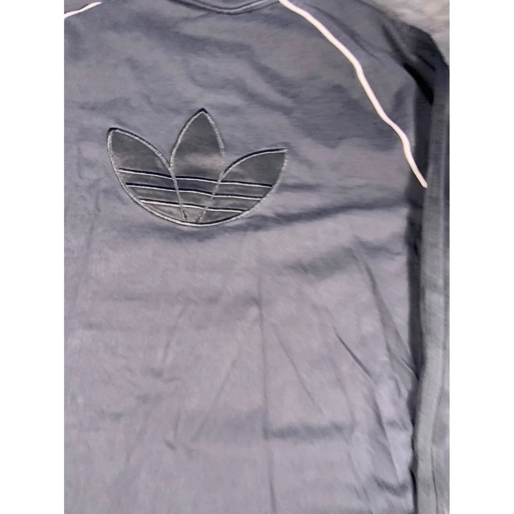 adidas Blue Version Men's Long Sleeve T-Shirt Black XL Trefoil Logo 3-Stripes